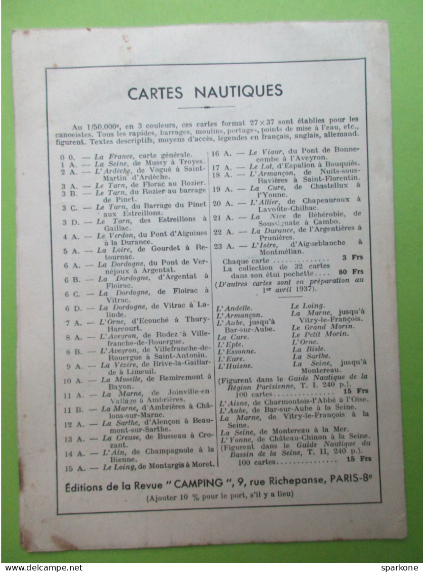 Carte Nautique - La Cure - De Chatellux à L'Yonne - Sonstige & Ohne Zuordnung