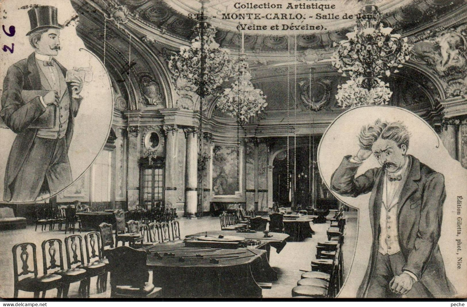 N°2323 W -cpa Monte Carlo -salle De Jeux- - Casino'