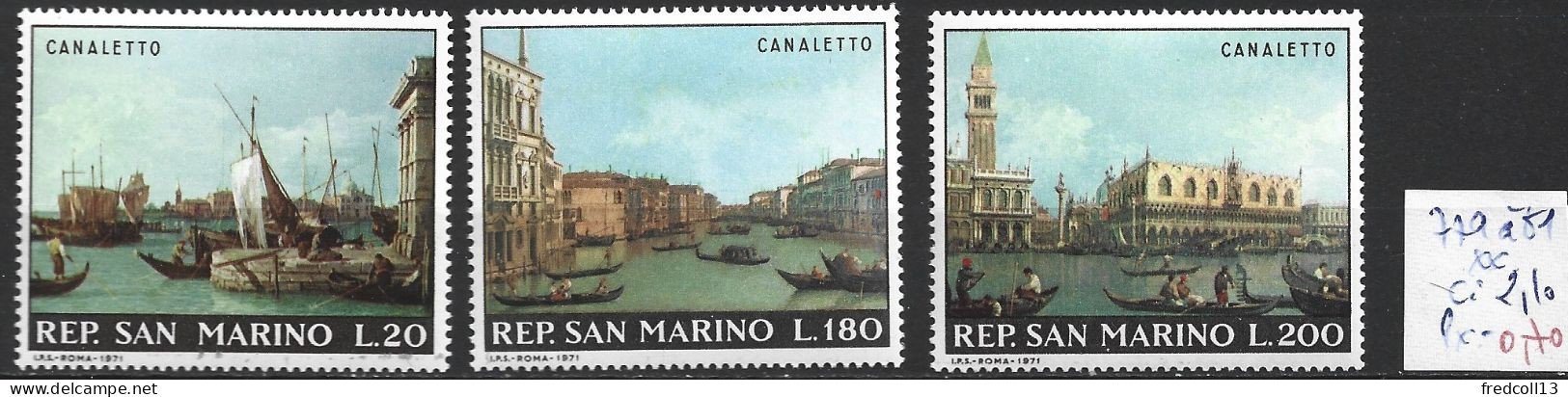 SAINT-MARIN 779 à 80 ** Côte 2.10 € - Unused Stamps