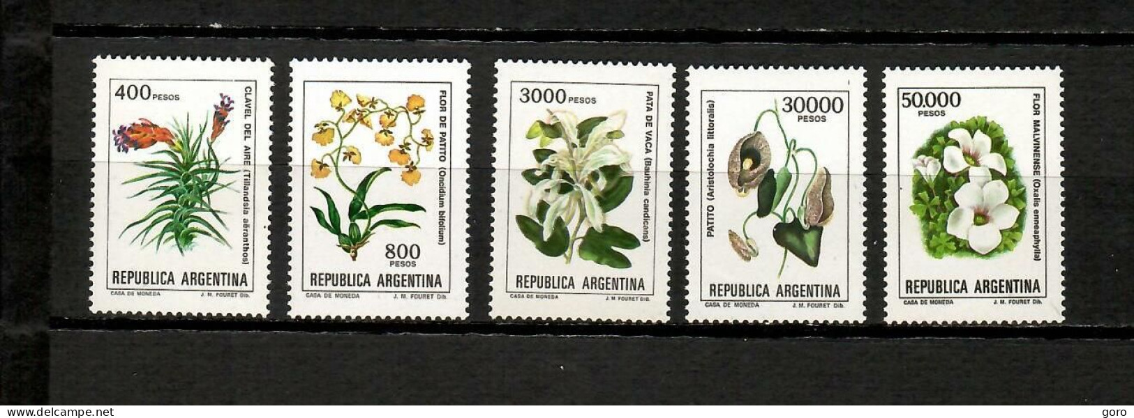 Argentina  1982  .-  Y&T  Nº  1333/37    ** - Unused Stamps