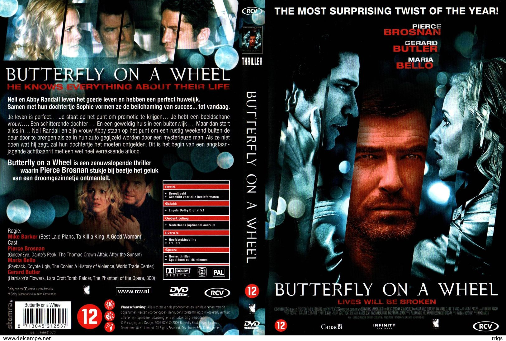 DVD - Butterfly On A Wheel - Politie & Thriller