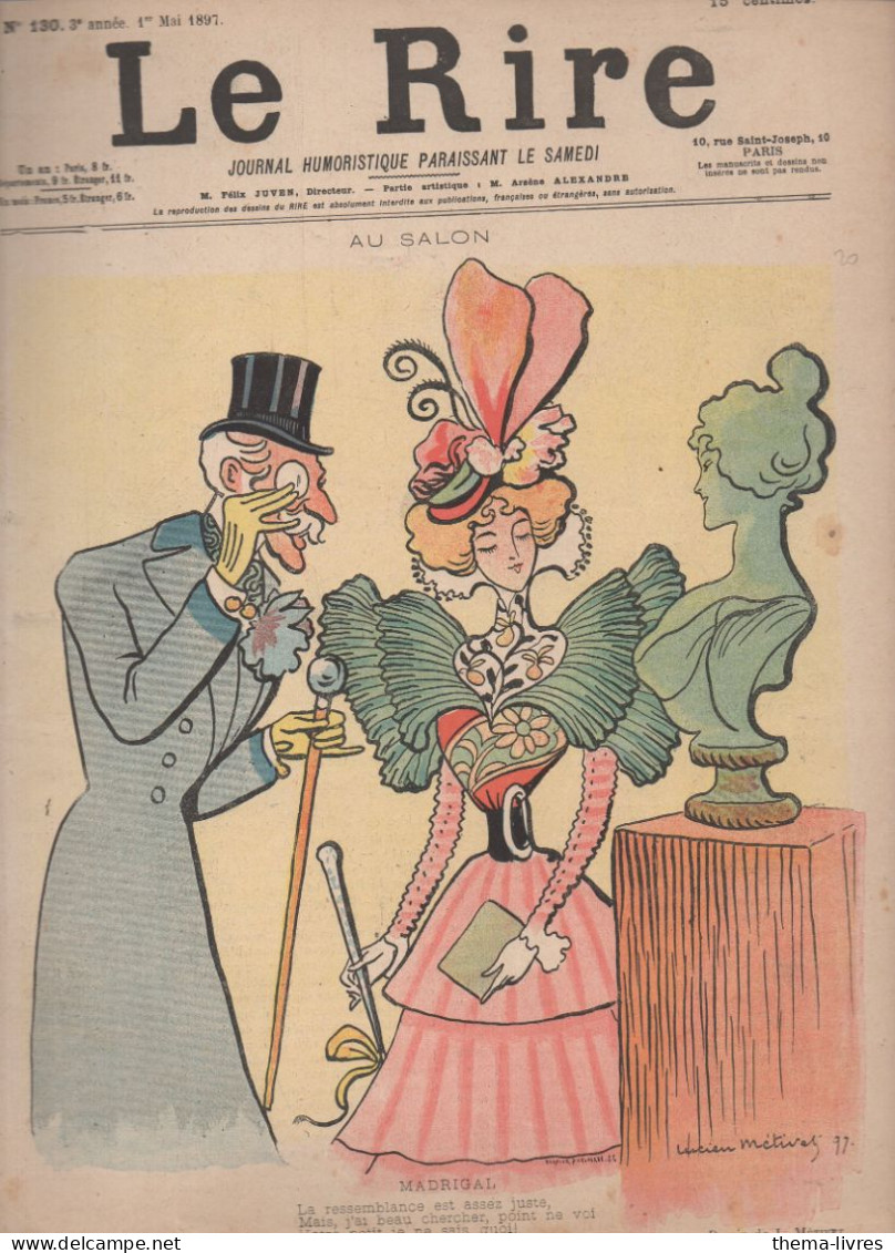 Revue LE RIRE    N°130 Du 1er Mai 1897    Couverture METIVET   (CAT4087R) - Humor