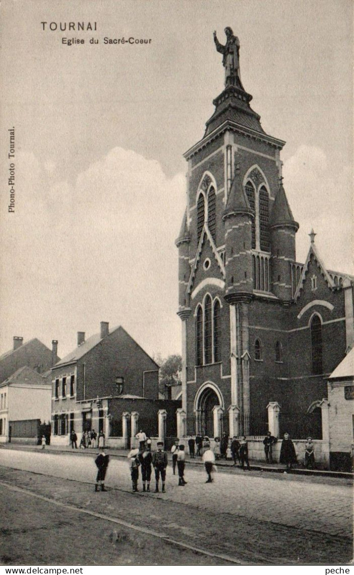 N°2330 W -cpa Tournai -église Du Sacré Coeur- - Doornik