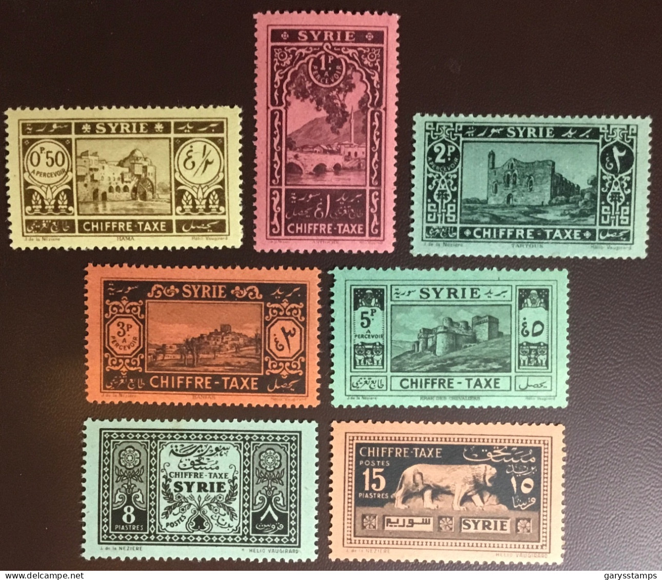 Syria Syrie 1925 - 1931 Postage Due Taxe Set Y&T 32 - 38 32 MLH Rest MNH - Portomarken