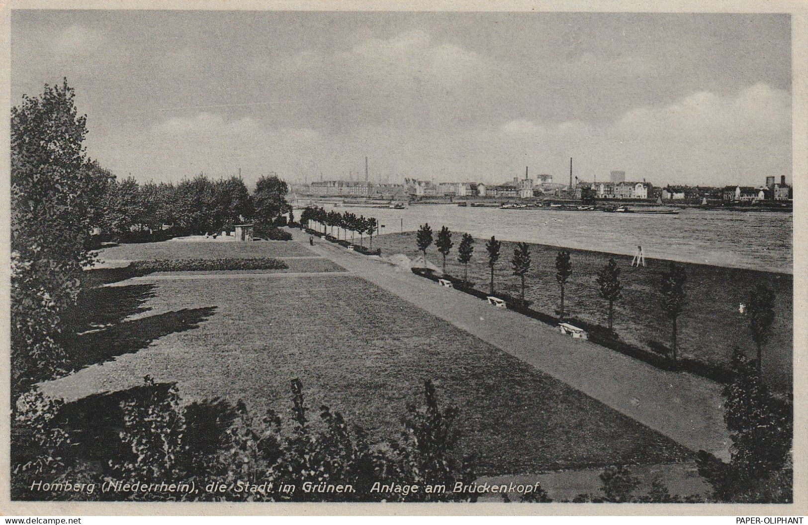 4100 DUISBURG - HOMBERG, Anlagen Am Brückenkopf, 1940 - Duisburg