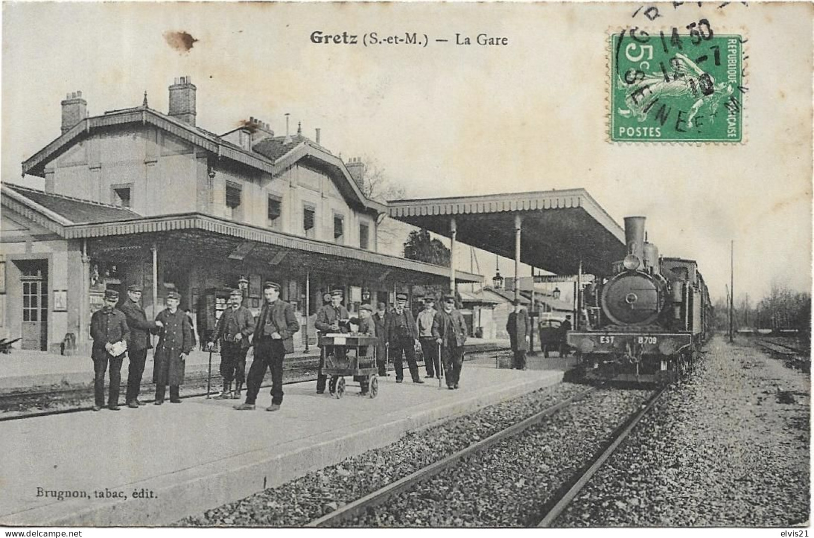 GRETZ La Gare Avec Train - Gretz Armainvilliers