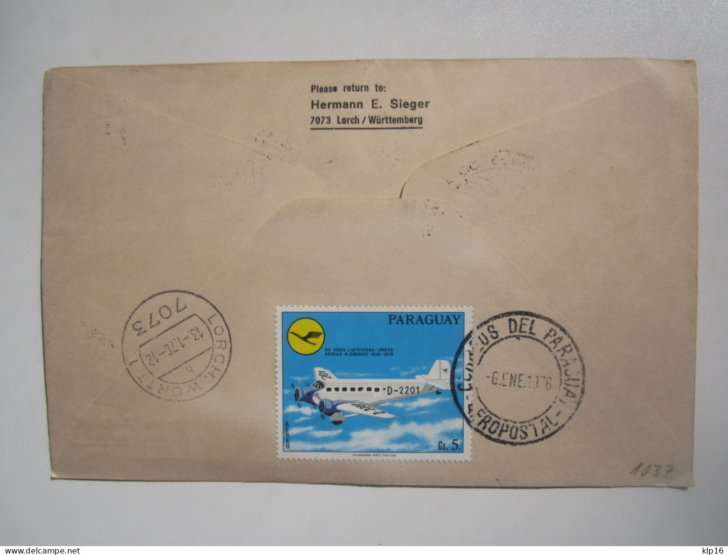 1976 PARAGUAY EXPRESS COVER - Paraguay