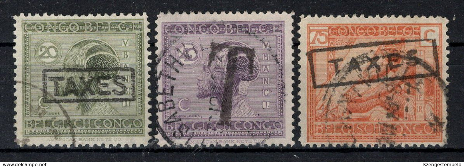 Belg. Congo: Strafportzegels  Gestempeld - Gebraucht