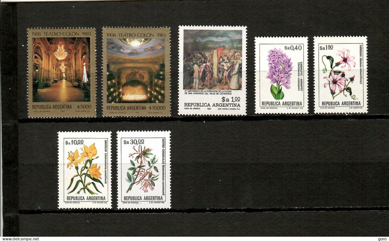 Argentina  1983-84  .-  Y&T  Nº  1350/51-1370-1388/90-1407    ** - Unused Stamps