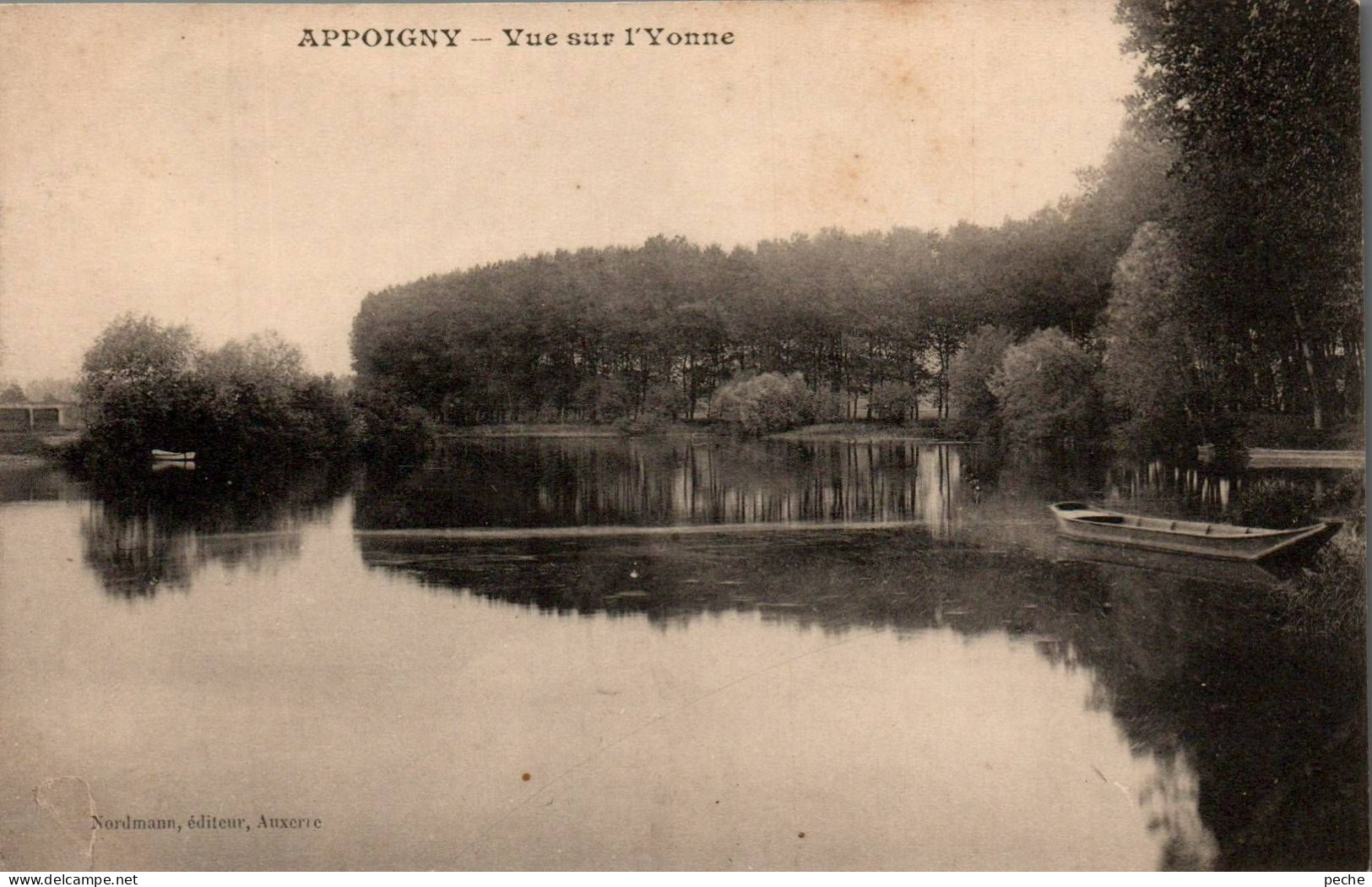 N°2334 W -cpa Appoigny -vue Sur L'Yonne- - Appoigny