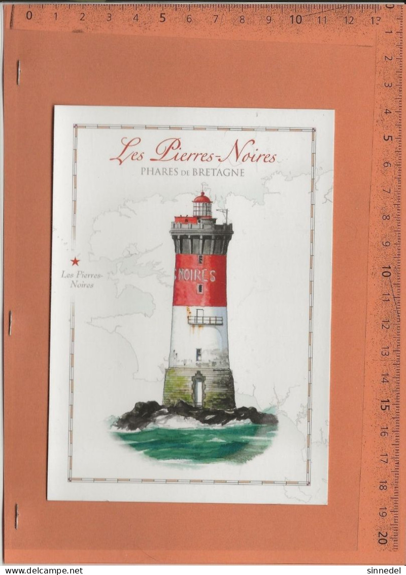 LES PIERRES NOIRES  PHARE DE BRETAGNE FRANCE  CARTE  NEUVE  VOIR SCAN POUR ETAT - Lighthouses
