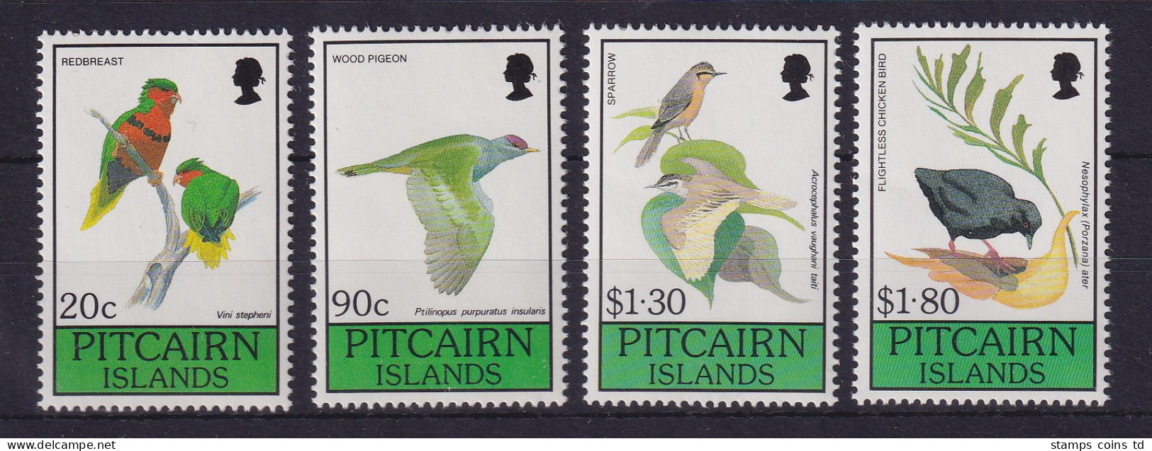 Pitcairn Islands 1990 Tropische Vögel Mi.-Nr. 367-370 Postfrisch ** - Pitcairn