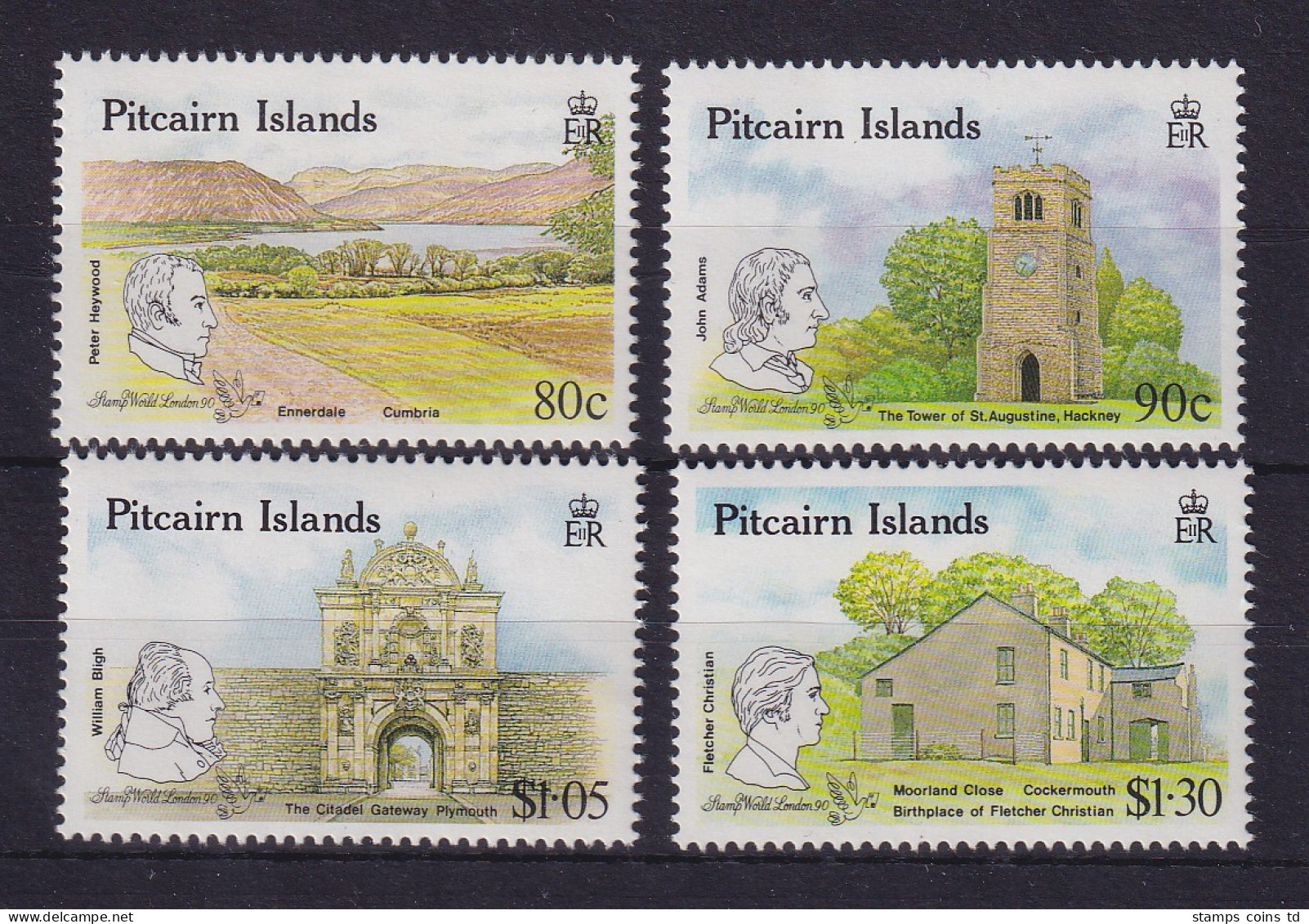 Pitcairn Islands 1990 Briefmarkenausstellung London 90 Mi.-Nr. 356-359 ** - Pitcairneilanden