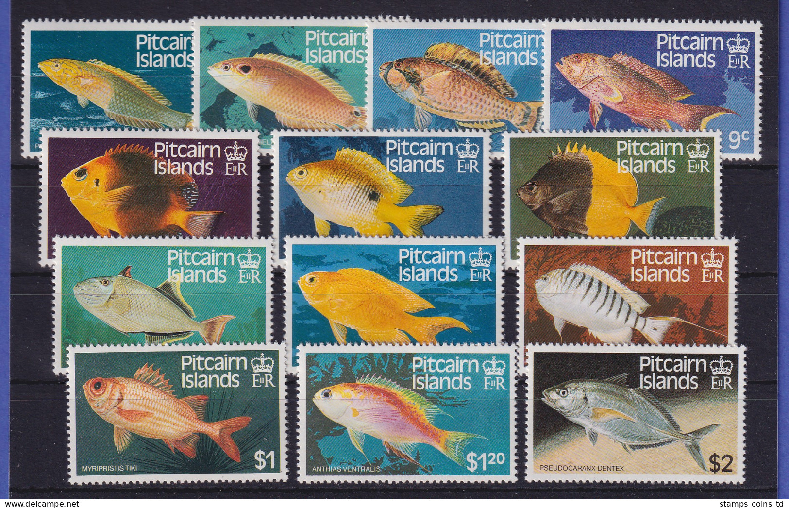 Pitcairn Islands 1984 Tropische Fische Mi.-Nr. 238-250 Postfrisch ** - Pitcairn