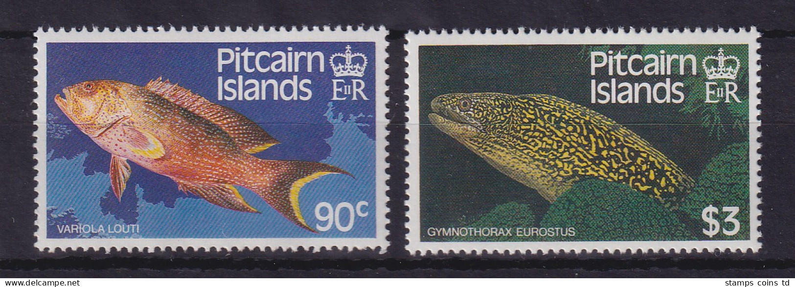 Pitcairn Islands 1988 Fische Mi.-Nr. 305-306 Postfrisch ** - Pitcairneilanden
