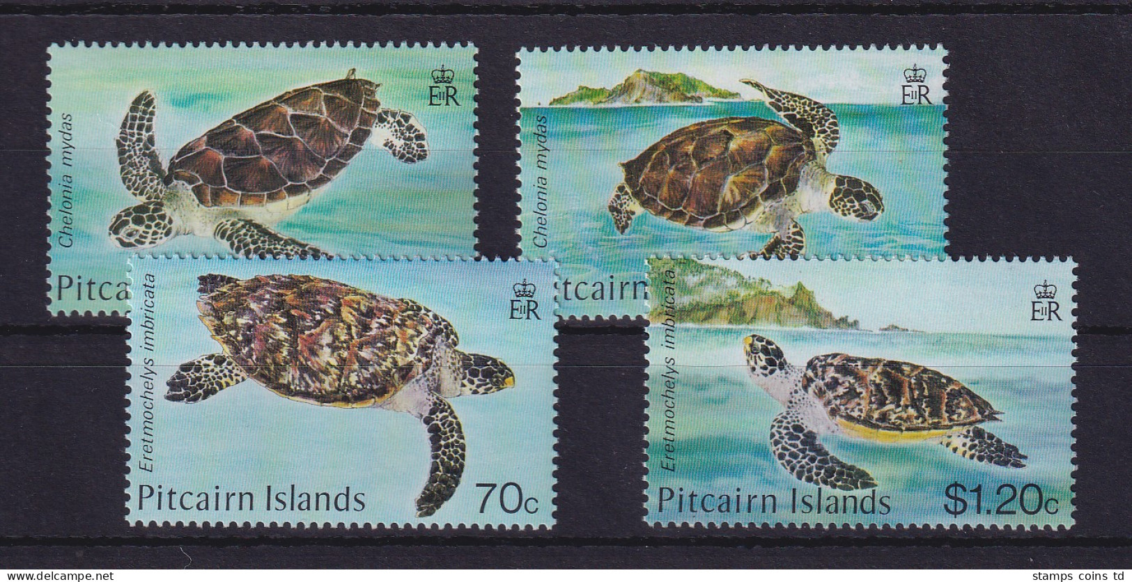 Pitcairn Islands 1986 Meeresschildkröten Mi.-Nr. 274-277 Postfrisch ** - Pitcairn