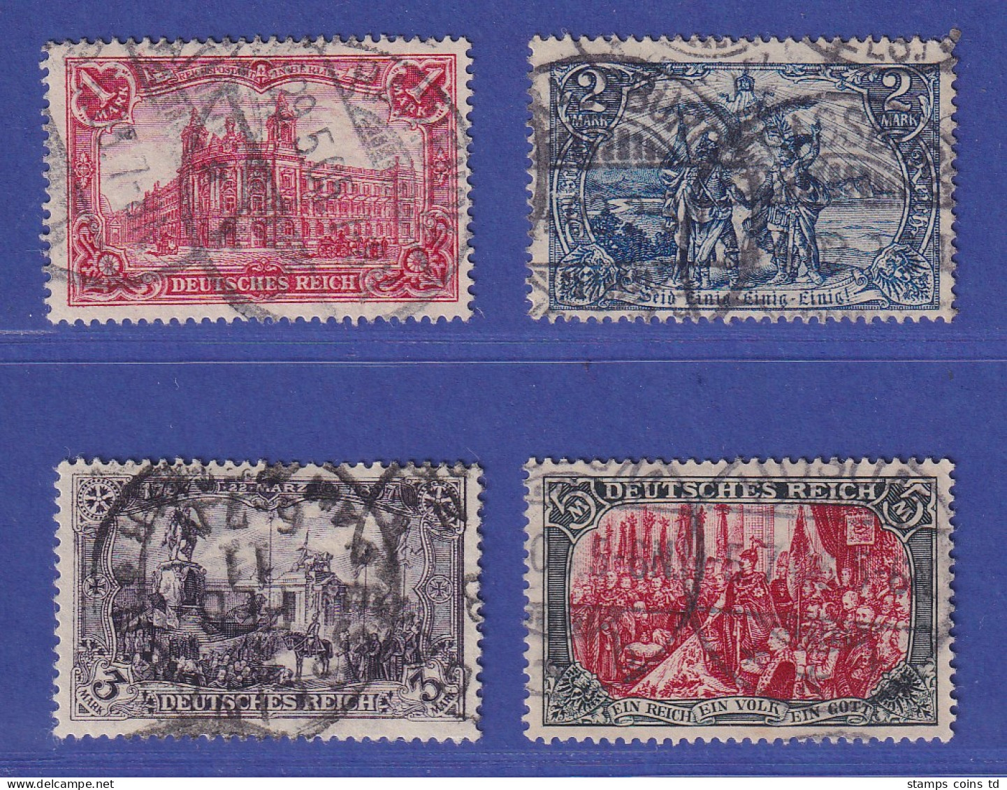 Dt. Reich 1902 DEUTSCHES REICH  Mi.-Nr. 78-81 Gestempelt - Used Stamps