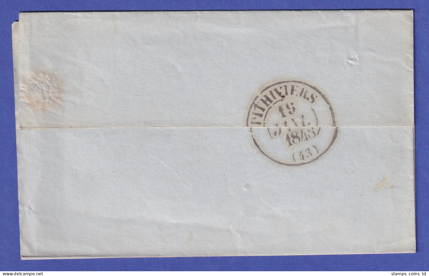Frankreich Vorphila-Brief Mit Zweikreis-O MONTARGIS Nach Pithiviers 1848 - Europe (Other)