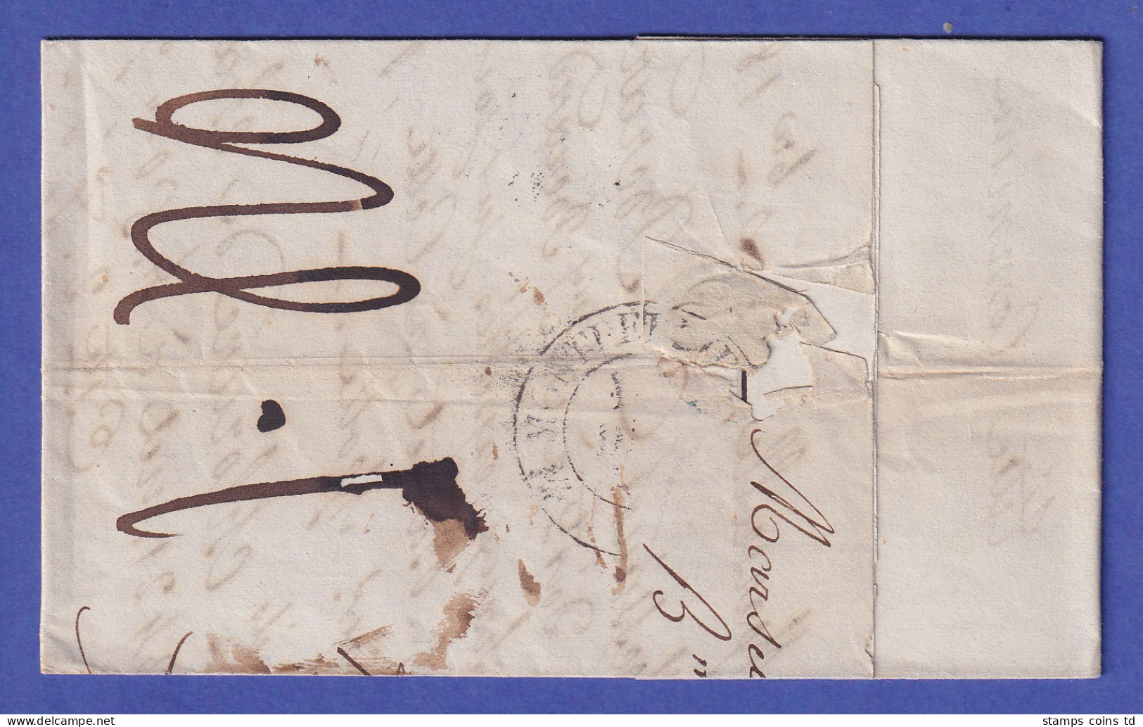 Frankreich Vorphila-Brief Mit Zweikreis-O MARSEILLE Nach Montpellier 1836 - Autres - Europe