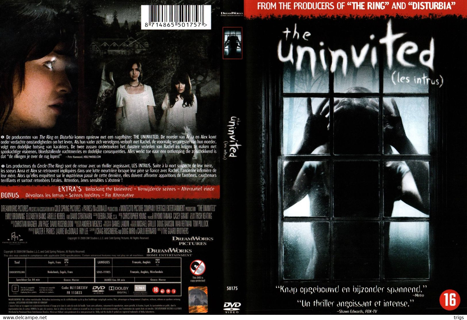 DVD - The Uninvited - Horreur