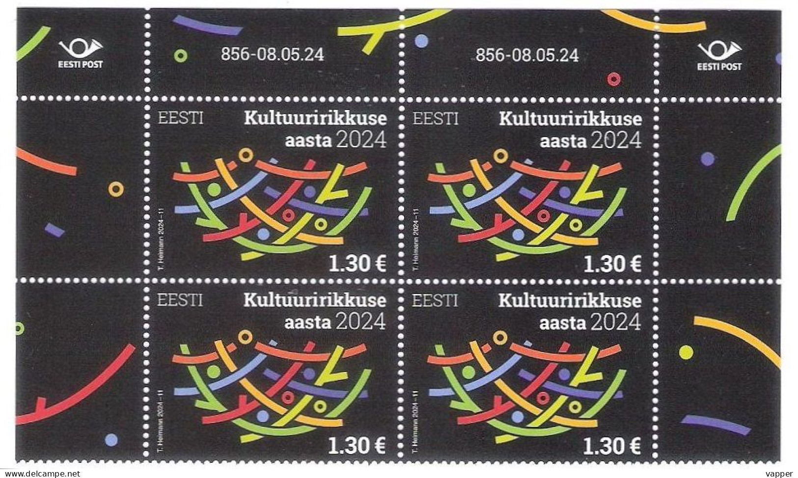 The Cultural Diversity Year 2024 Estonia MNH Stamp Block Of 4 Mi 1104 - Estland