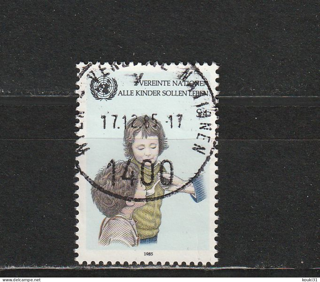 Nations Unies (Vienne) YT 53 Obl : Enfant Et Remède - 1985 - Gebruikt