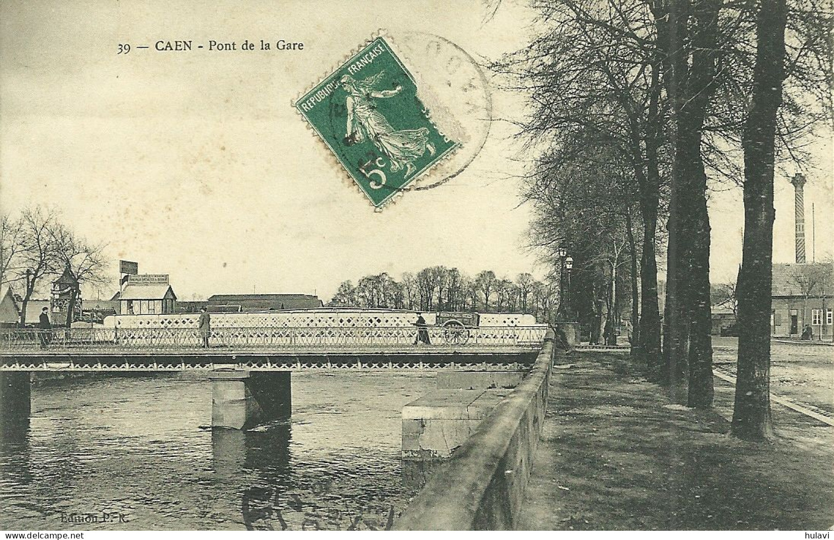 14  CAEN - PONT DE LA GARE (ref 662) - Caen