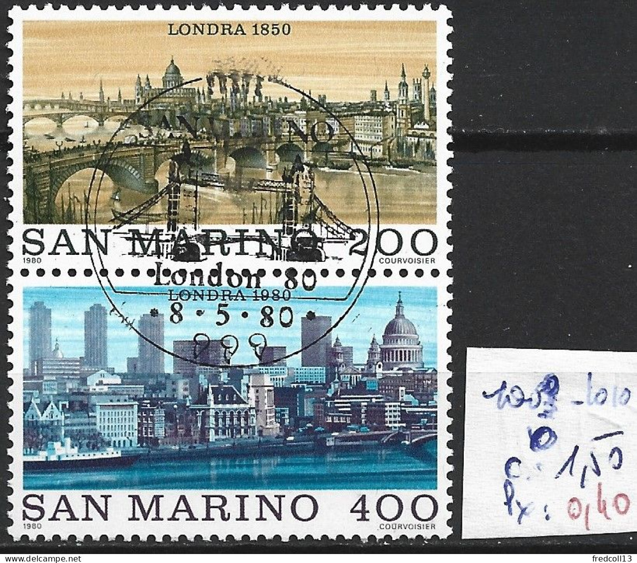 SAINT-MARIN 1009-10 Oblitérés Côte 1.50 € - Used Stamps