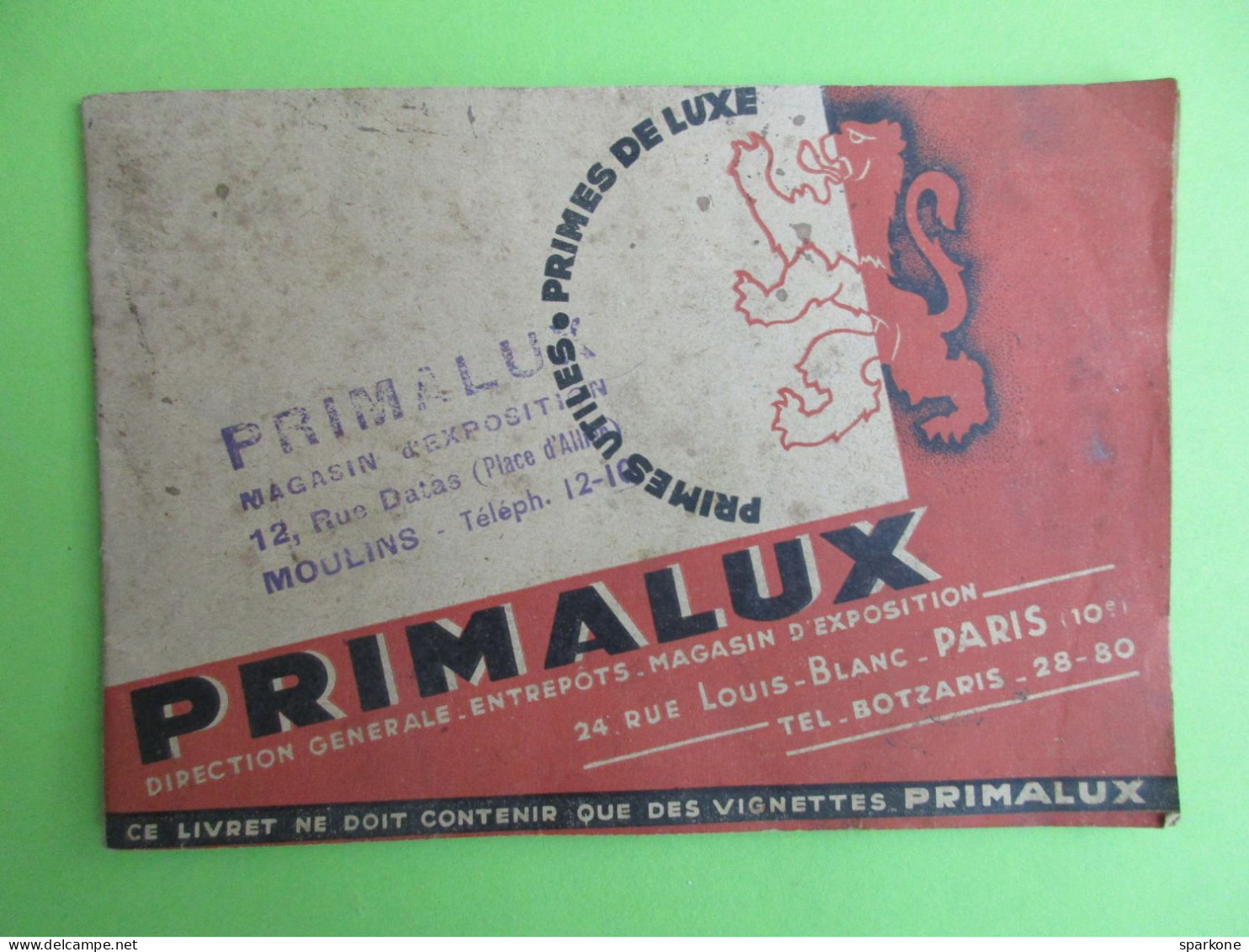 Livret Primalux - Vignette - Timbre - Other & Unclassified