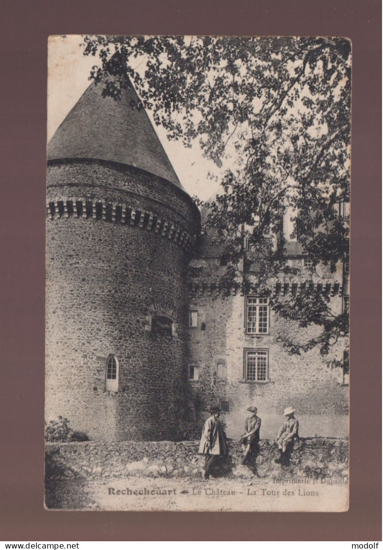 CPA - 87 - Rochechouart - Le Château - La Tour Des Lions - Animée - Circulée En 1915 - Rochechouart