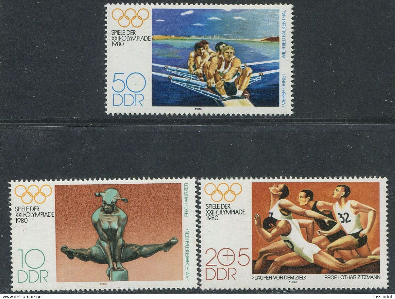 DDR:east Germany:Unused Stamps Serie XXII Olympic Games In Moscow 1980, MNH - Estate 1980: Mosca