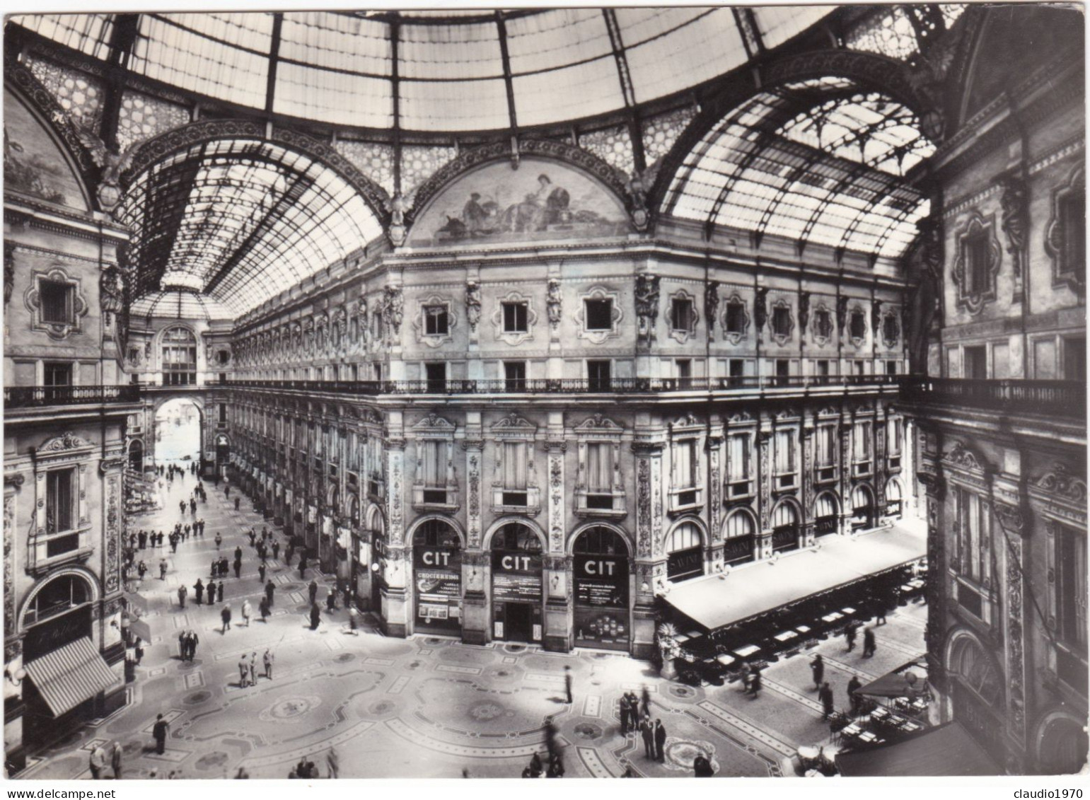 MILANO - CARTOLINA - GALLERIA - INTERNO - VIAGGIATA - Milano (Milan)