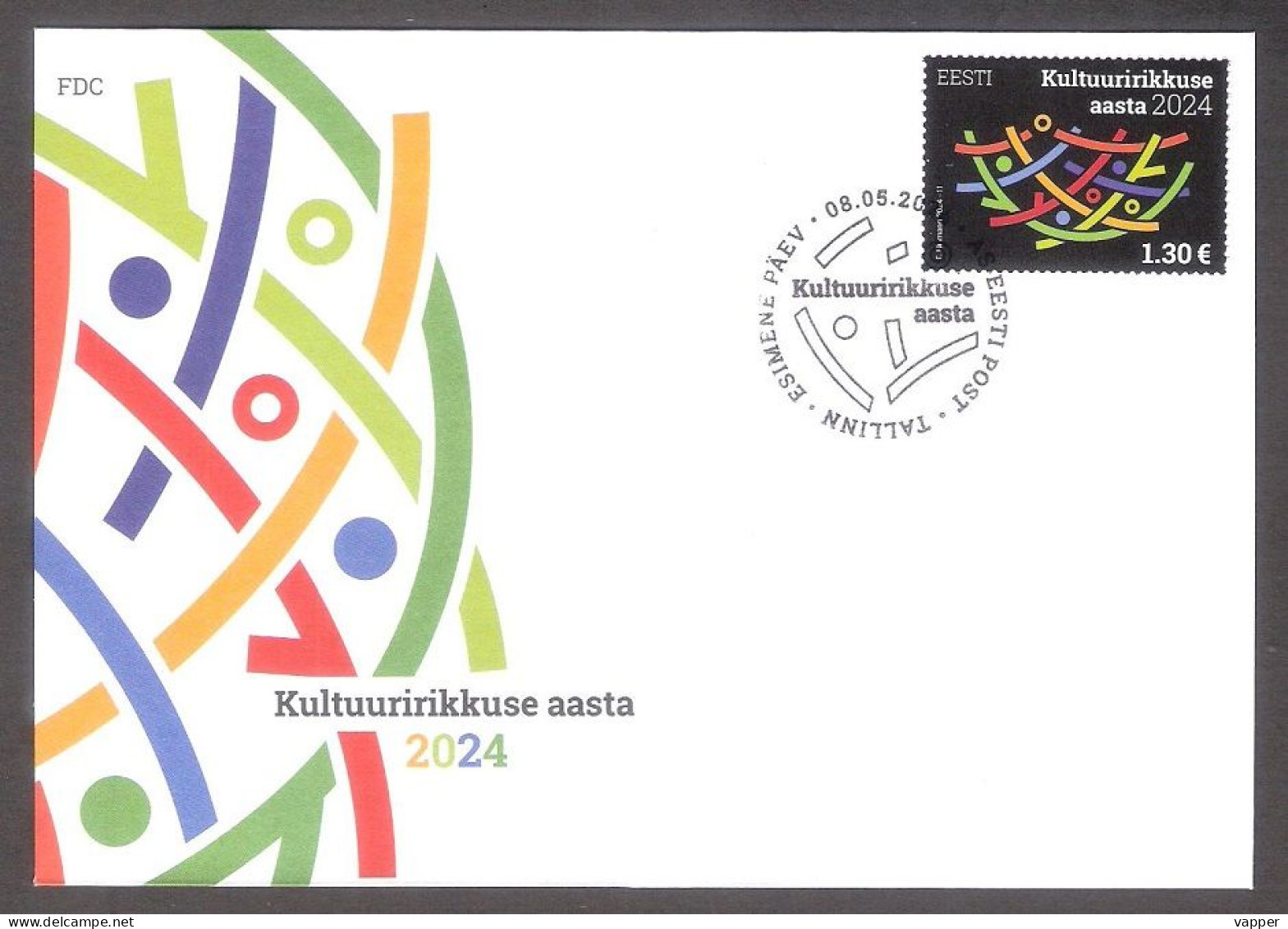 The Cultural Diversity Year 2024 Estonia  Stamp FDC Mi 1104 - Estland