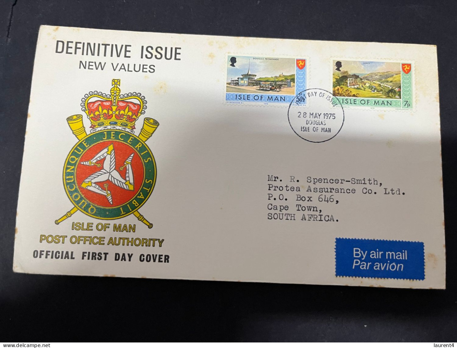 8-5-2024 (4 Z 29)  FDC (Isle Of Man) Definitive Issue ( Some Rust ) 2 Covers - Isle Of Man