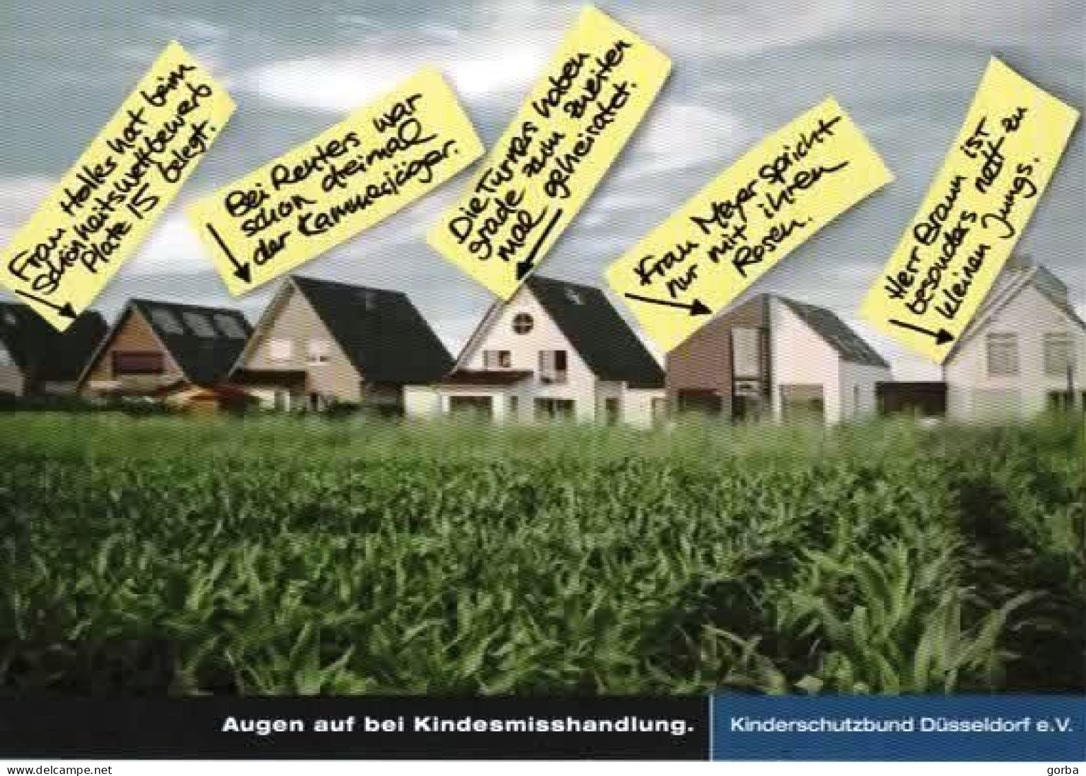 *Lot De 2 CPM Pub Allemande  - Association De Protection De L'enfance DÜSSELDORF (Allemagne) - Publicidad