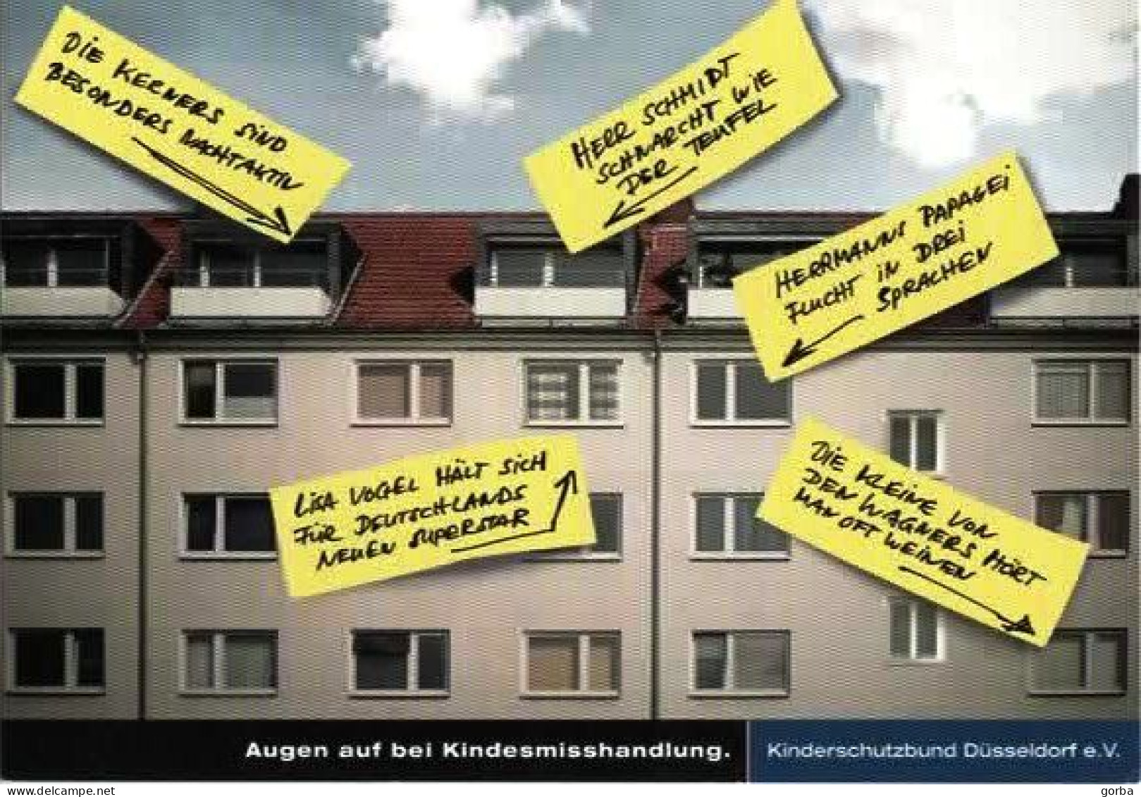 *Lot De 2 CPM Pub Allemande  - Association De Protection De L'enfance DÜSSELDORF (Allemagne) - Publicidad