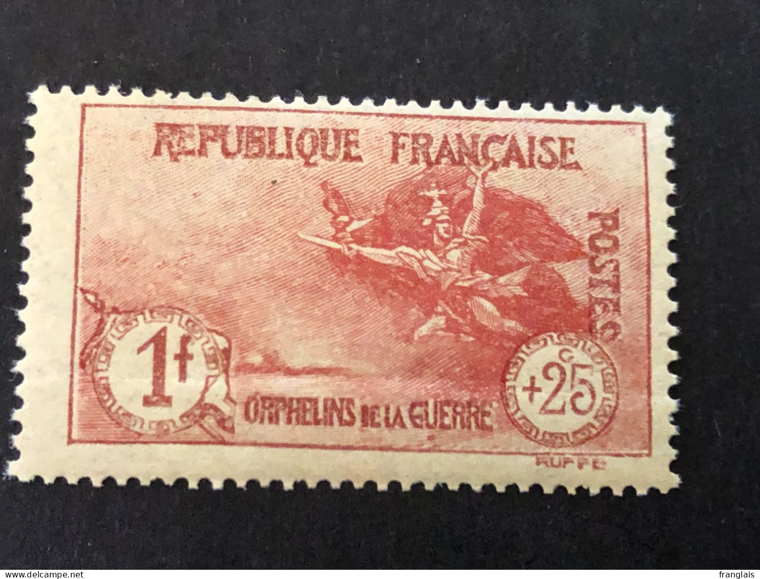 FRANCE Timbre 231 Orphelins, 1f + 25c Carmin, Neuf Sans Charnière, Cote 190€ - Neufs