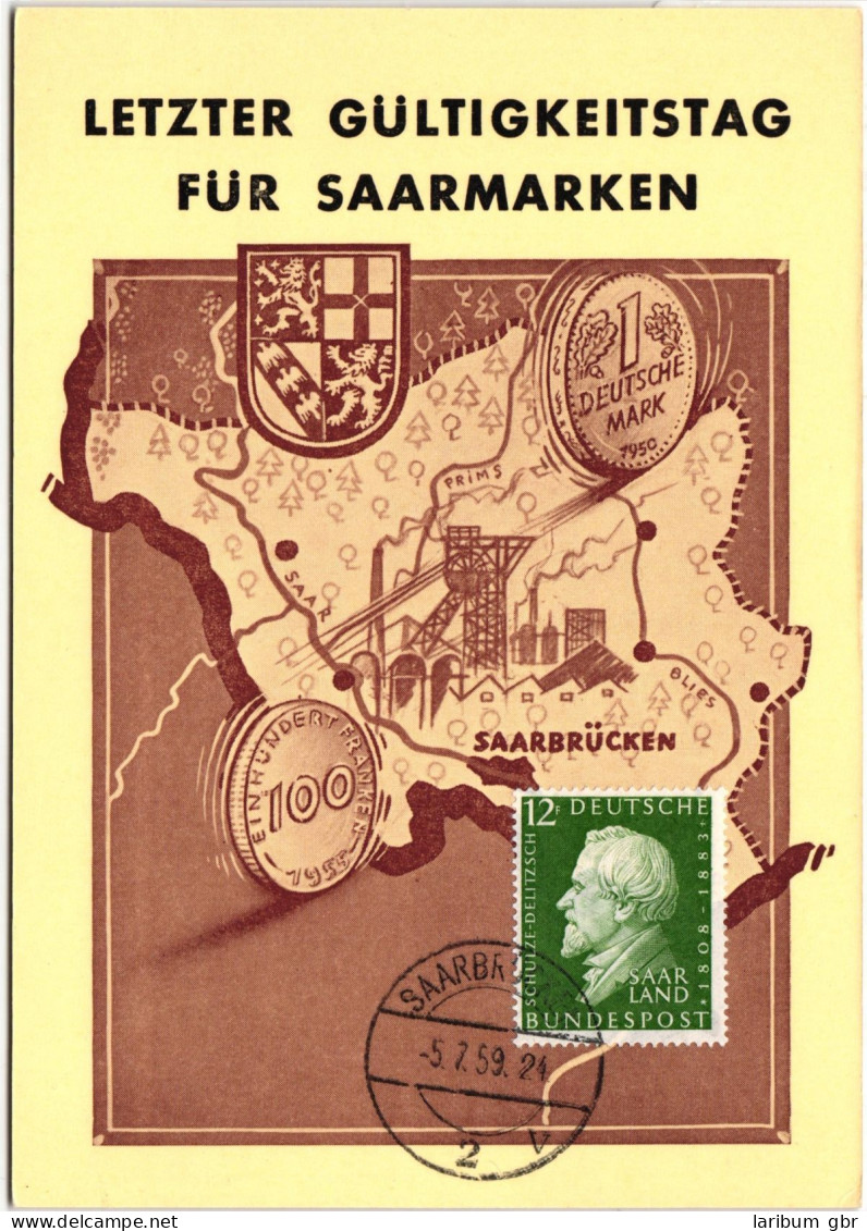 Saarland 438 Auf Postkarte Maximumkarte #NG538 - Other & Unclassified