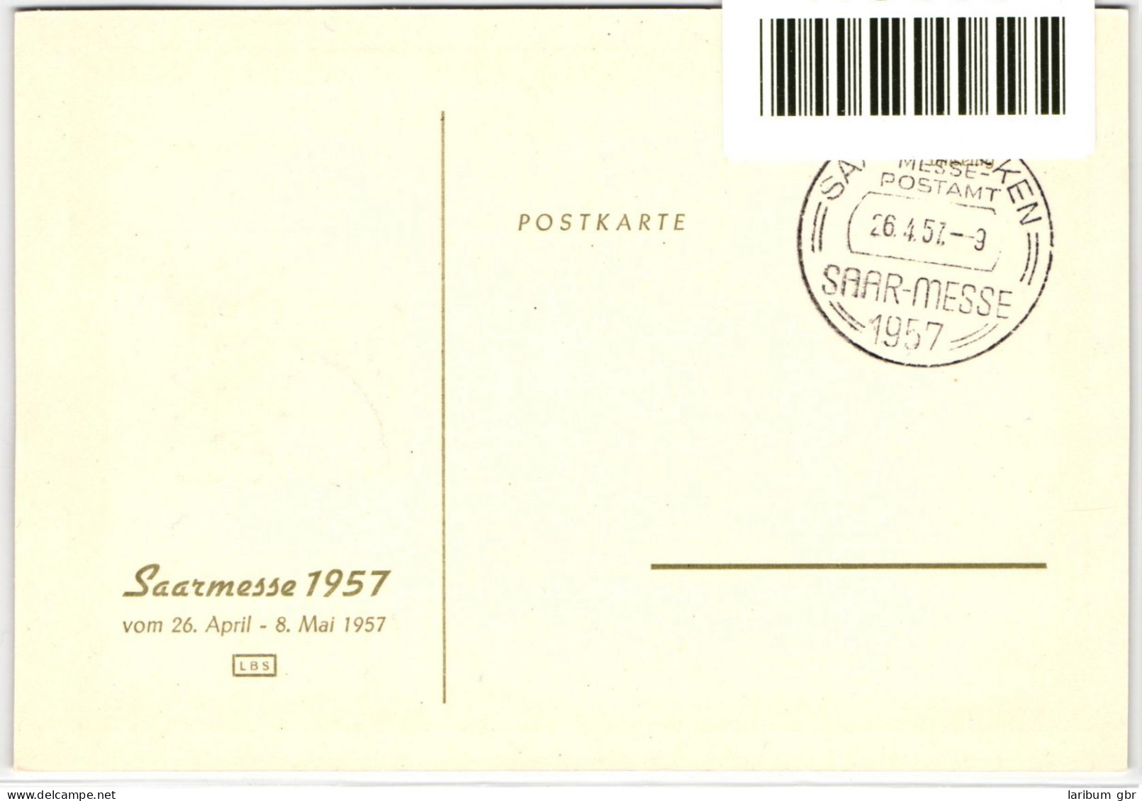 Saarland 400 Auf Postkarte Maximumkarte #NG550 - Other & Unclassified