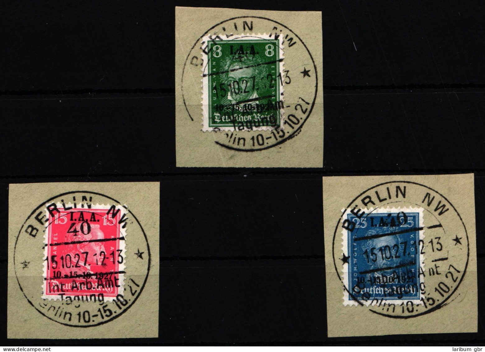 Deutsches Reich 407-409 Gestempelt Vollstempel, Geprüft Schlegel BPP #NG578 - Other & Unclassified