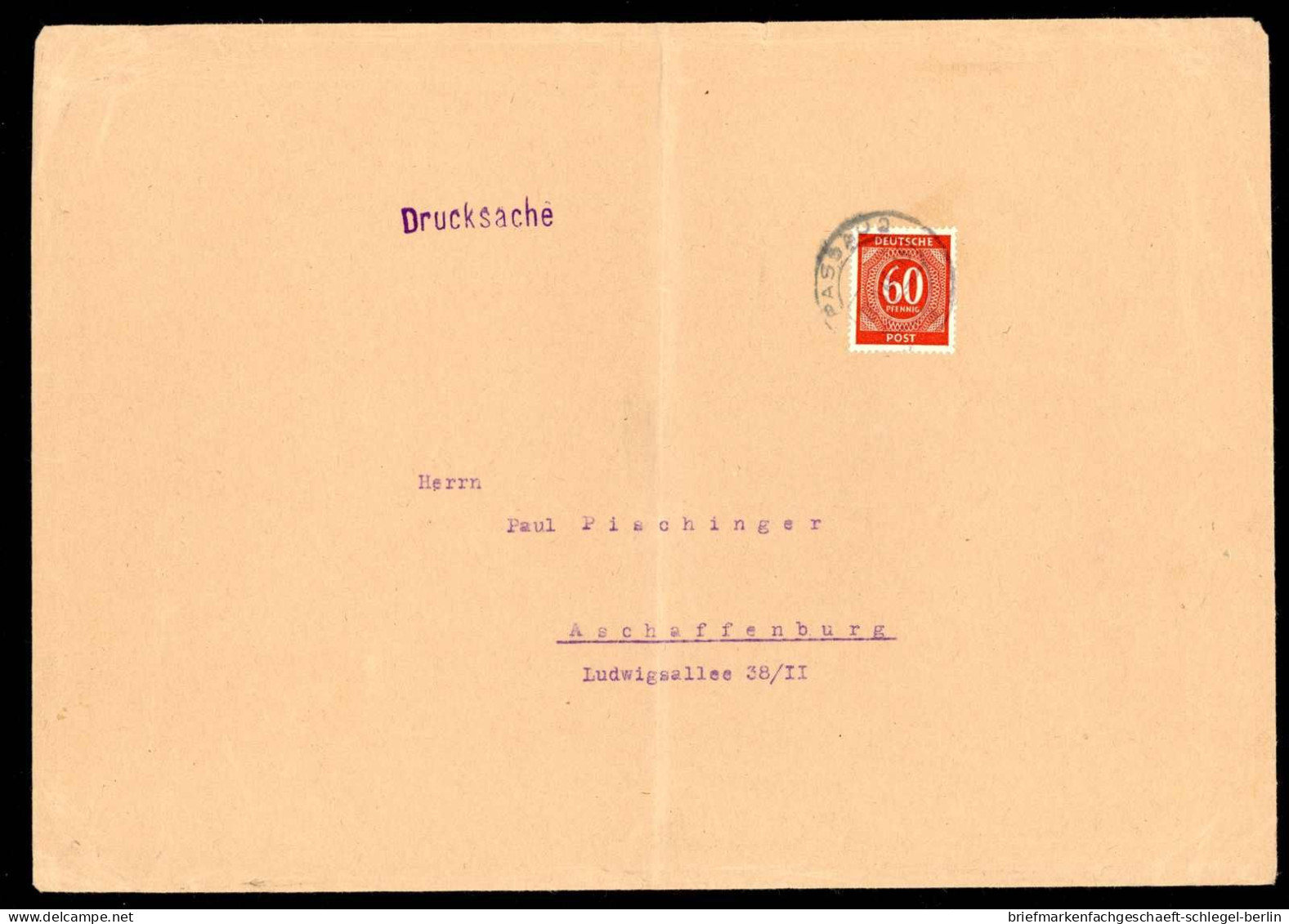 Amerik.+Brit. Zone (Bizone), 1946, 933 EF, Brief - Briefe U. Dokumente