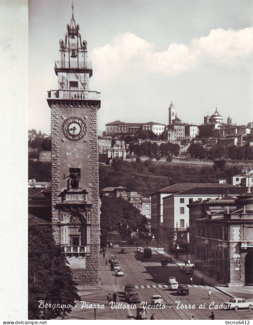 Bergamo - Piazza Vittorio Veneto - Torre Ai Caduti - Non Viaggiata - Bergamo