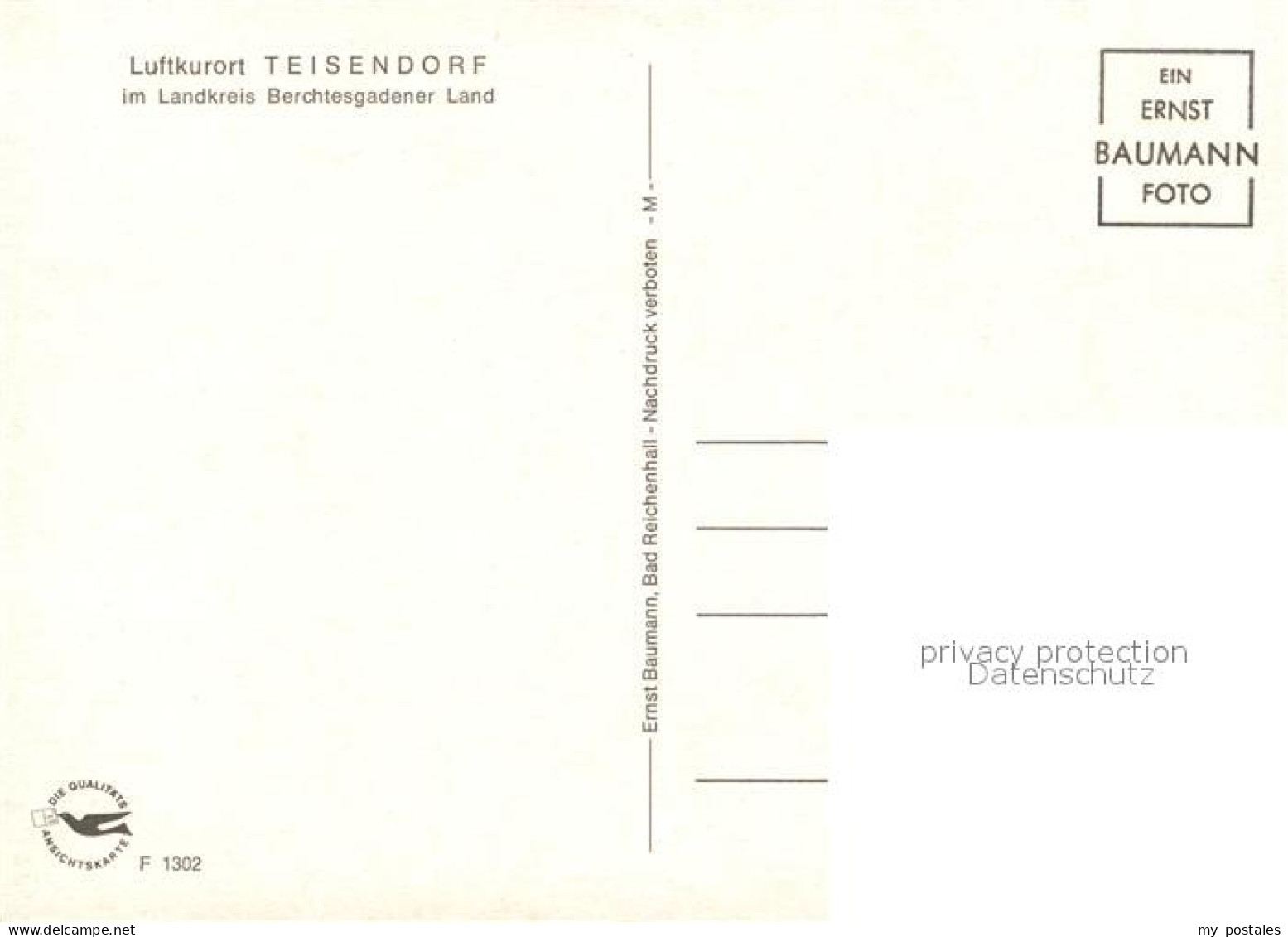 73239070 Teisendorf Oberbayern Koenigssee Berchesgaden Herrenchiemsee Teisendorf - Autres & Non Classés