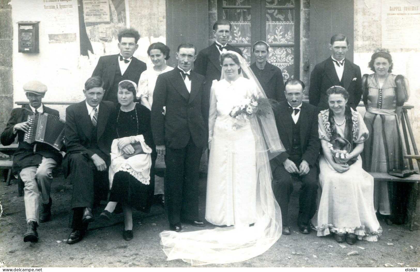 Photo / Carte Groupe Mariage Bretagne - Other & Unclassified