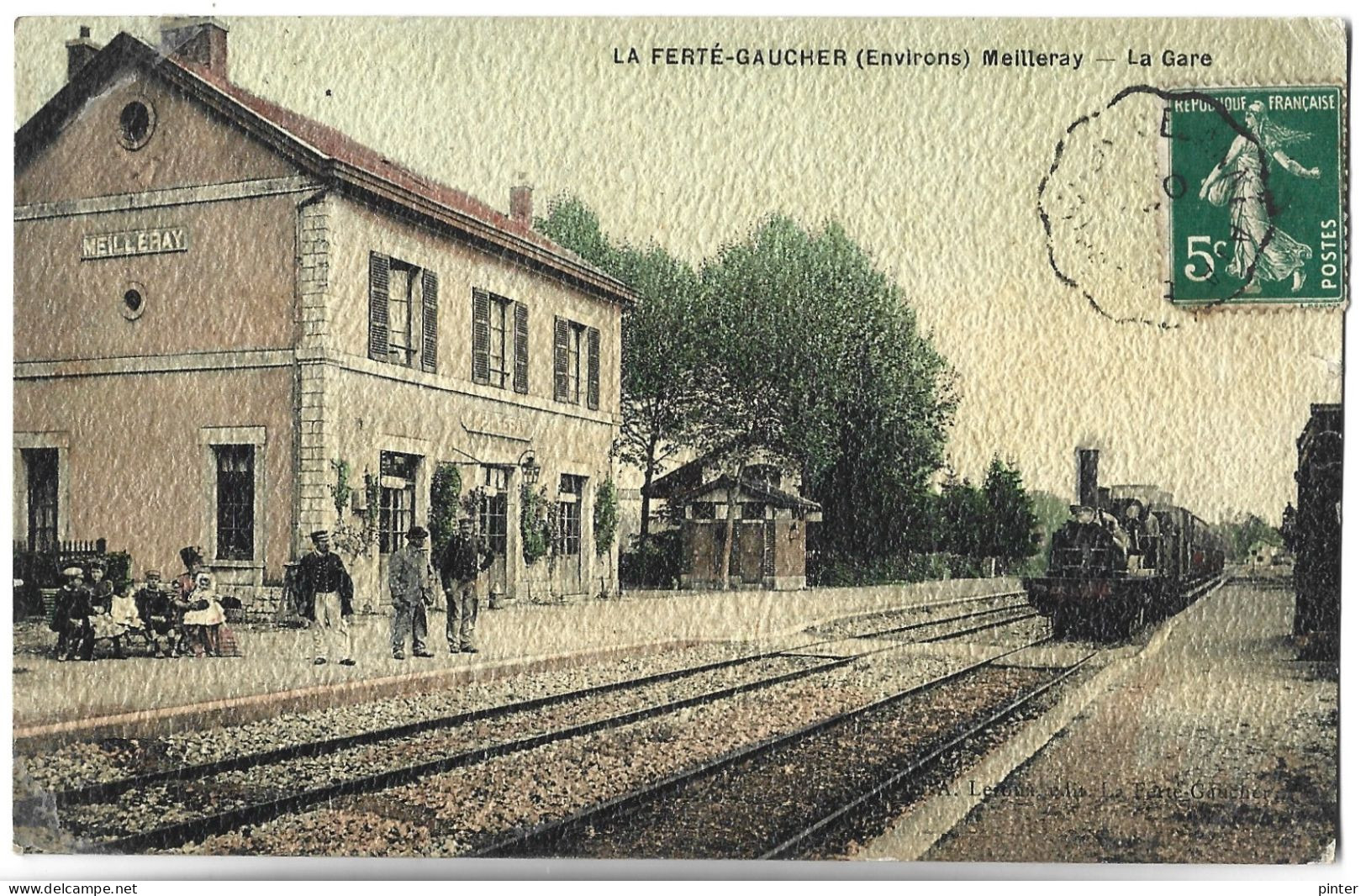 Environs LA FERTE GAUCHER - MEILLERAY - La Gare - TRAIN - Autres & Non Classés