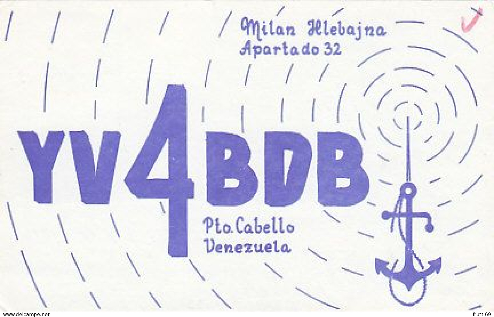 AK 210717  QSL - Venezuela - Pto. Cabello - Radio-amateur