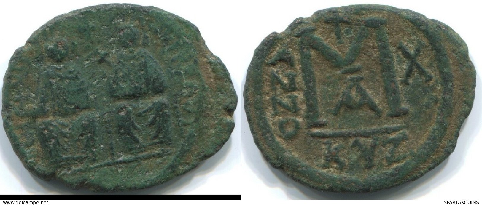 Auténtico Original Antiguo BYZANTINE IMPERIO Moneda 8.8g/29mm #ANT1375.27.E.A - Byzantines