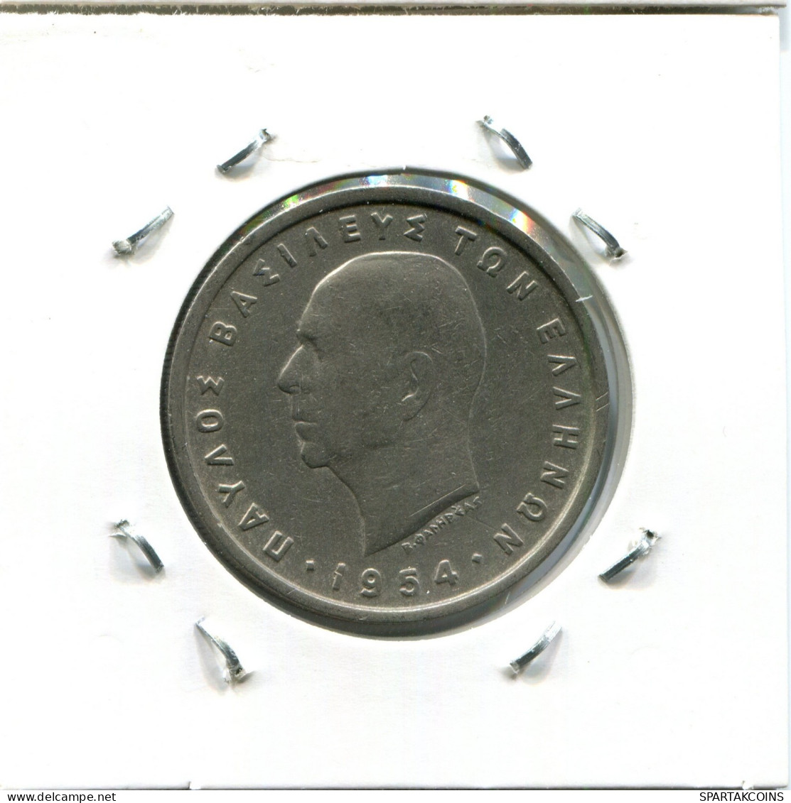 5 DRACHMES 1954 GRECIA GREECE Moneda #AW570.E.A - Grèce