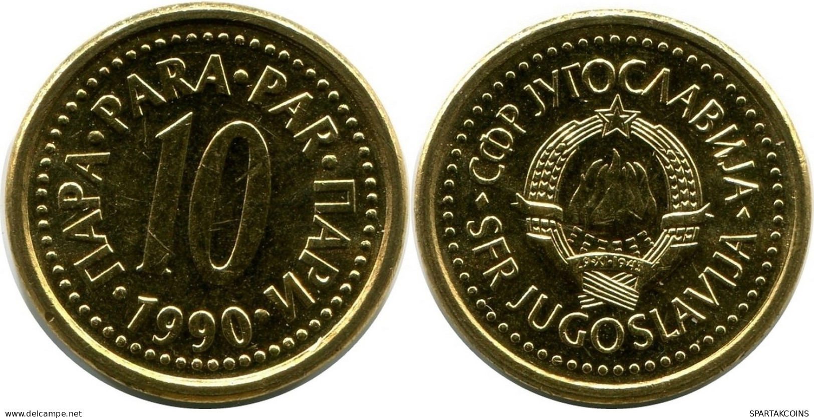 10 PARA 1990 YUGOSLAVIA UNC Coin #M10044.U.A - Yougoslavie