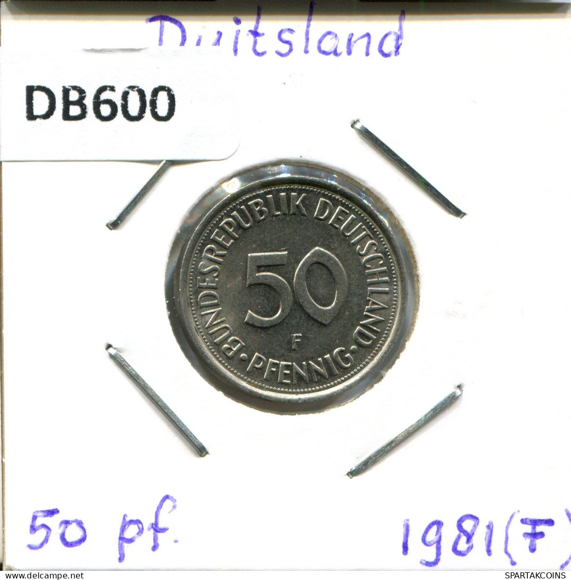 50 PFENNIG 1981 F BRD DEUTSCHLAND Münze GERMANY #DB600.D.A - 50 Pfennig